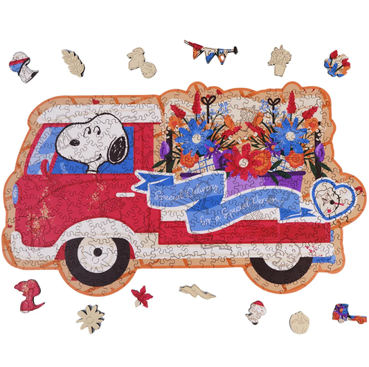 Blooms on Wheels, Snoopy Jigsaw Puzzles