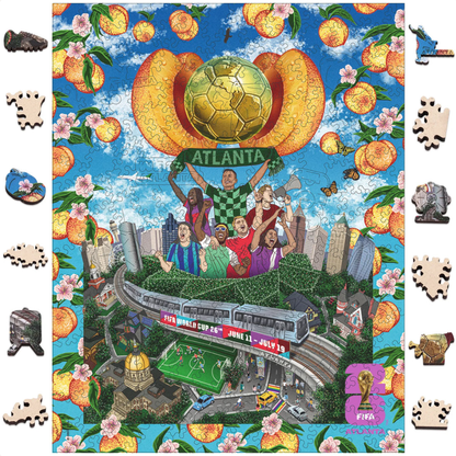 World Cup 2026 Atlanta Poster, FIFA Jigsaw Puzzle