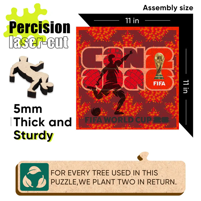 World Cup 2026 Host Country Poster Canada,FIFA Jigsaw Puzzle