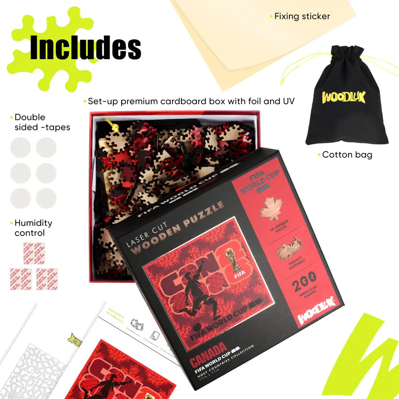 World Cup 2026 Host Country Poster Canada,FIFA Jigsaw Puzzle