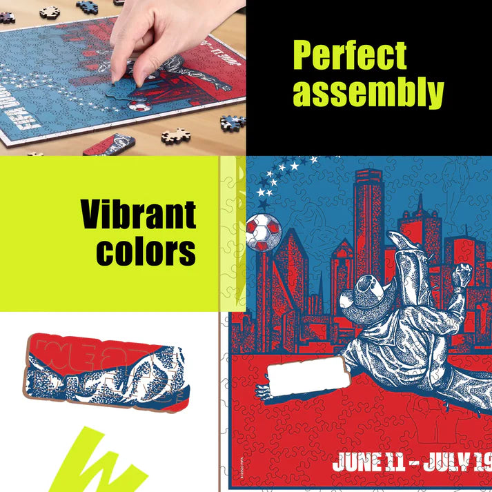 World Cup 2026 Dallas Poster FIFA Jigsaw Puzzle