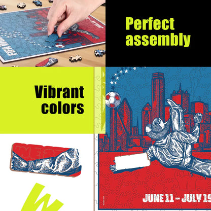 World Cup 2026 Dallas Poster FIFA Jigsaw Puzzle