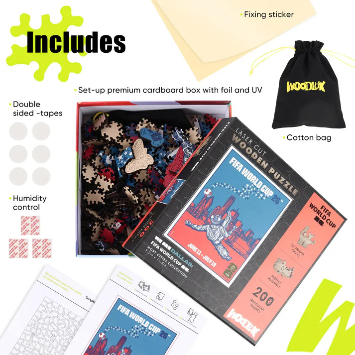 World Cup 2026 Dallas Poster FIFA Jigsaw Puzzle