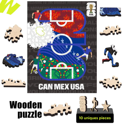 World Cup 2026 Host Countries Poster, FIFA Jigsaw Puzzle