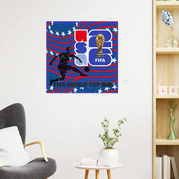 World Cup 2026 Host Country Poster USA, FIFA Jigsaw Puzzle