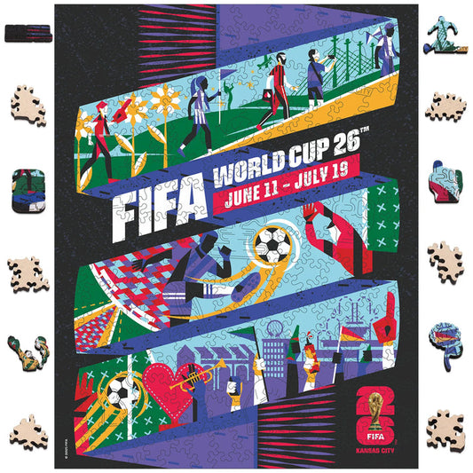 World Cup 2026 Kansas City Poster, FIFA Jigsaw Puzzle