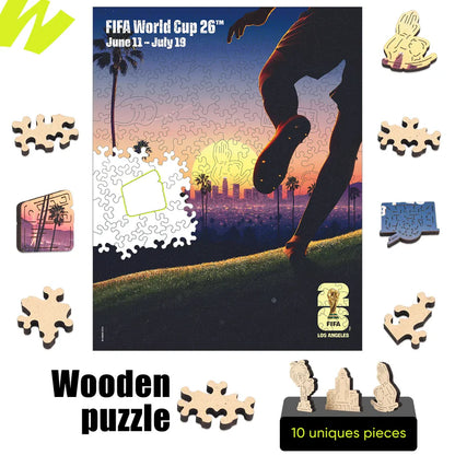 World Cup 2026 Los Angeles Poster, FIFA Jigsaw Puzzle