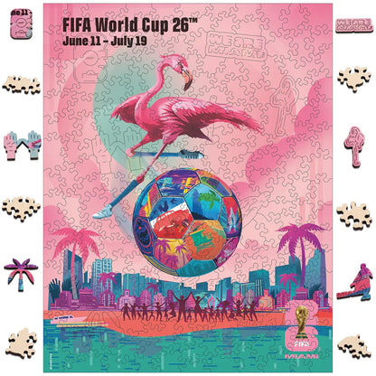 World Cup 2026 Miami Poster, FIFA Jigsaw Puzzle