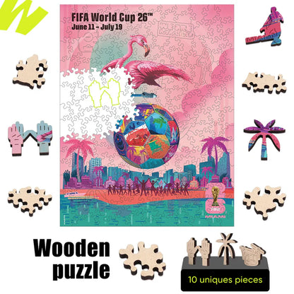 World Cup 2026 Miami Poster, FIFA Jigsaw Puzzle