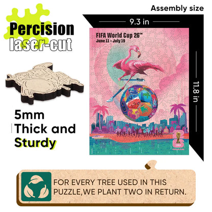 World Cup 2026 Miami Poster, FIFA Jigsaw Puzzle