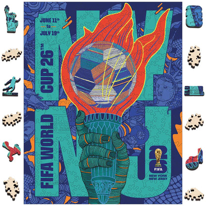 World Cup 2026 NYC New Jersey Poster, FIFA Jigsaw Puzzle