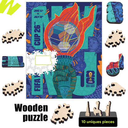World Cup 2026 NYC New Jersey Poster, FIFA Jigsaw Puzzle
