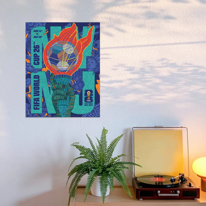 World Cup 2026 NYC New Jersey Poster, FIFA Jigsaw Puzzle