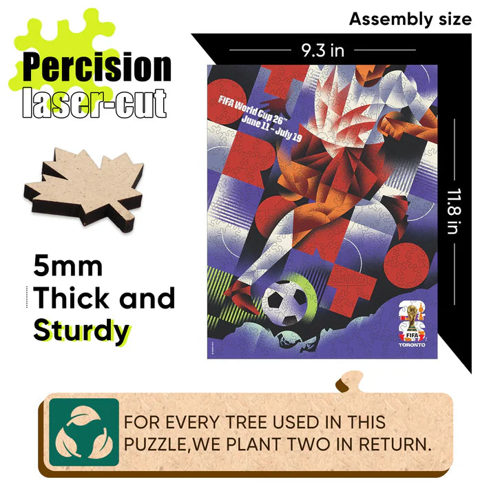 World Cup 2026 Toronto Poster, FIFA Jigsaw Puzzle