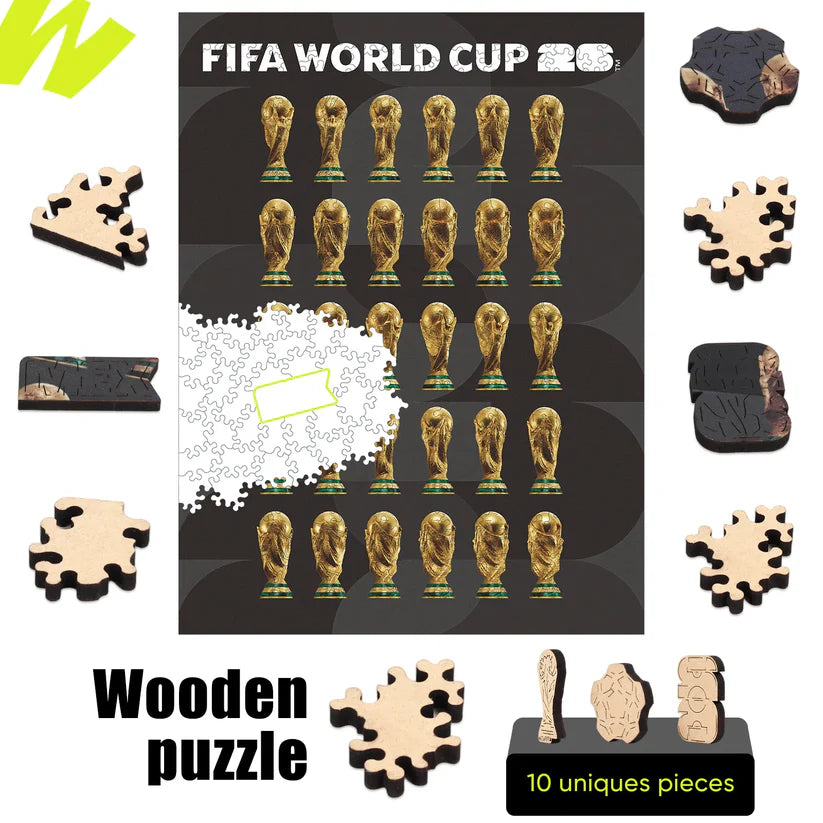 World Cup 2026 Trophy Poster, FIFA Jigsaw Puzzle