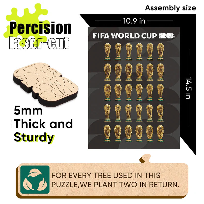 World Cup 2026 Trophy Poster, FIFA Jigsaw Puzzle
