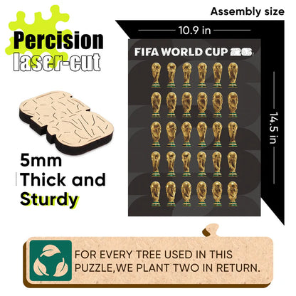 World Cup 2026 Trophy Poster, FIFA Jigsaw Puzzle