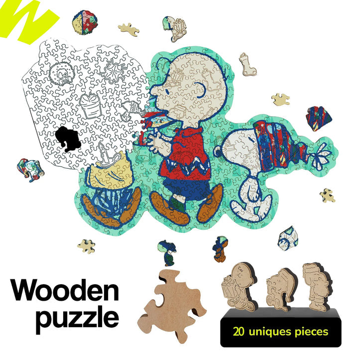 Merry Unwrapping, Snoopy Jigsaw Puzzles