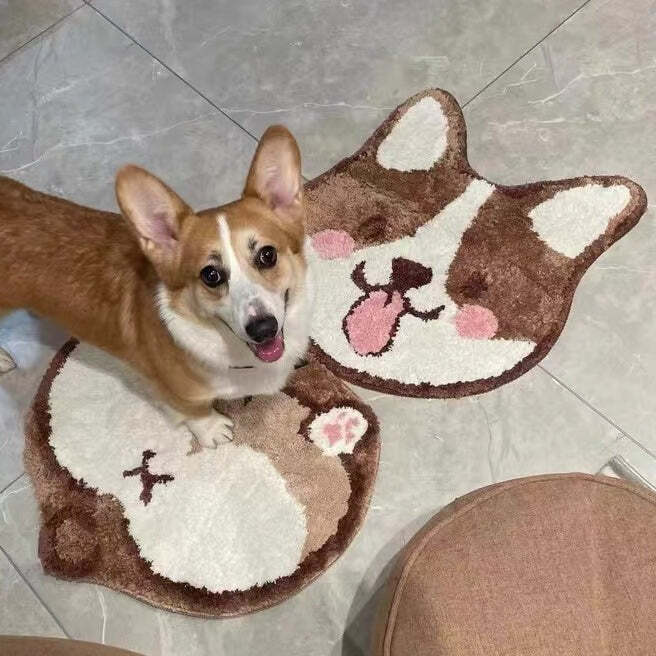 corgi Smile Rug