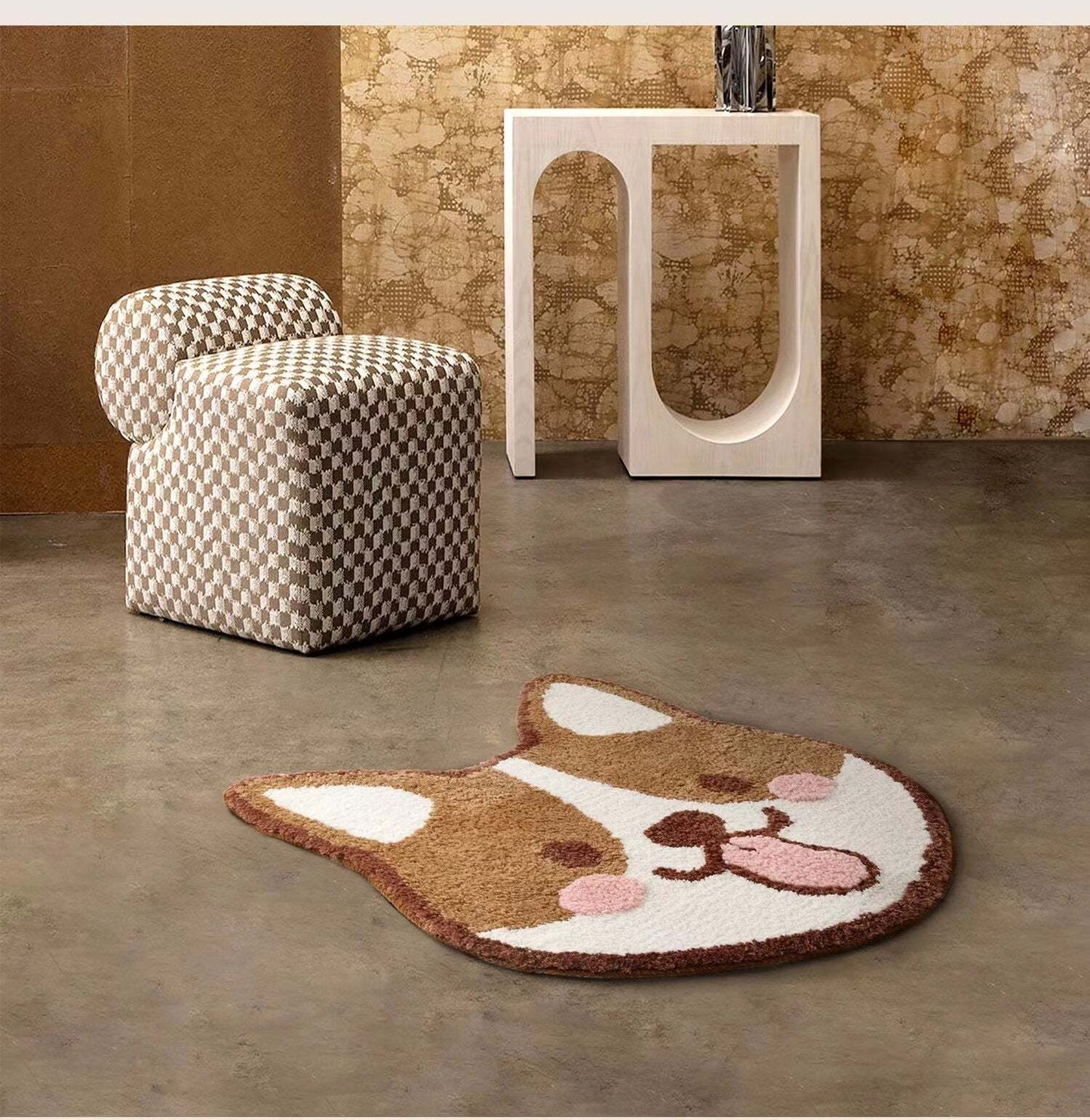 corgi Smile Rug
